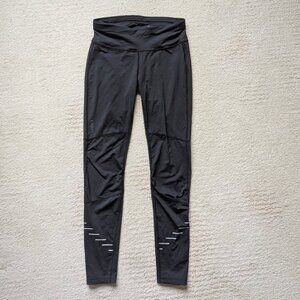 LN Craft Sportswear Women's Large 10 12 Black Running Tights Leggings Zip Ankles
